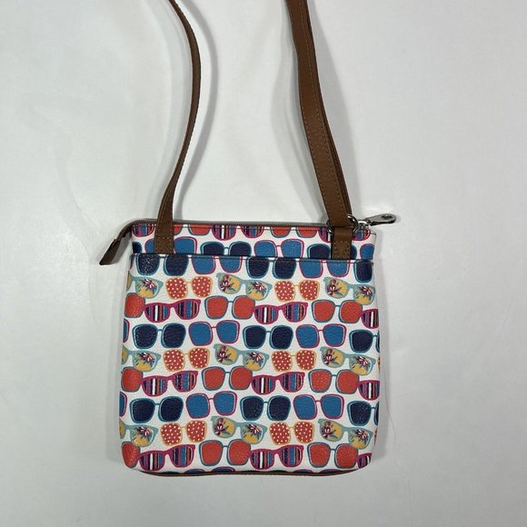 Relic By Fossil Crossbody Bag With Matching Billfold, White Multicolor Glasses- - Picture 7 of 12